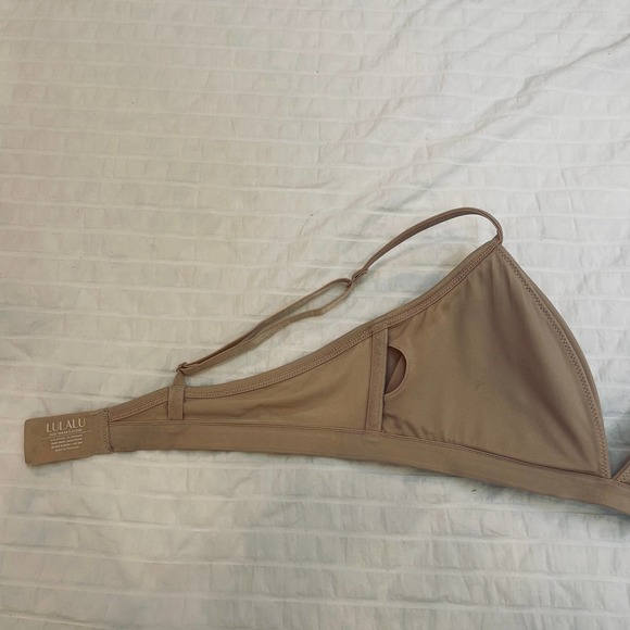 Lulalu Bra 38AAA Delilah Cotton Wireless T-Shirt Bra Removable Pad Beige - Picture 7 of 9